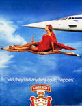 Smirnoff Airplane Flying Vintage Retro Advert Poster A4 Photo Print