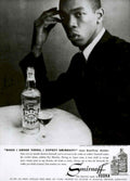 Smirnoff Vodka Bottle 1950s Vintage Retro Advert Poster