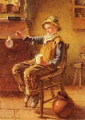 Smith Carlton Alfred Blowing Bubbles A4 Photo Print