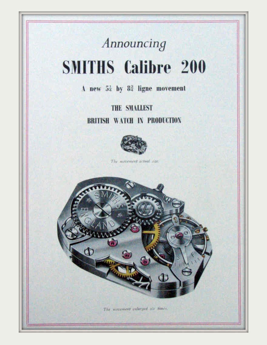 Smiths Calibre 200 Vintage Retro Advert Poster A4 Photo Print