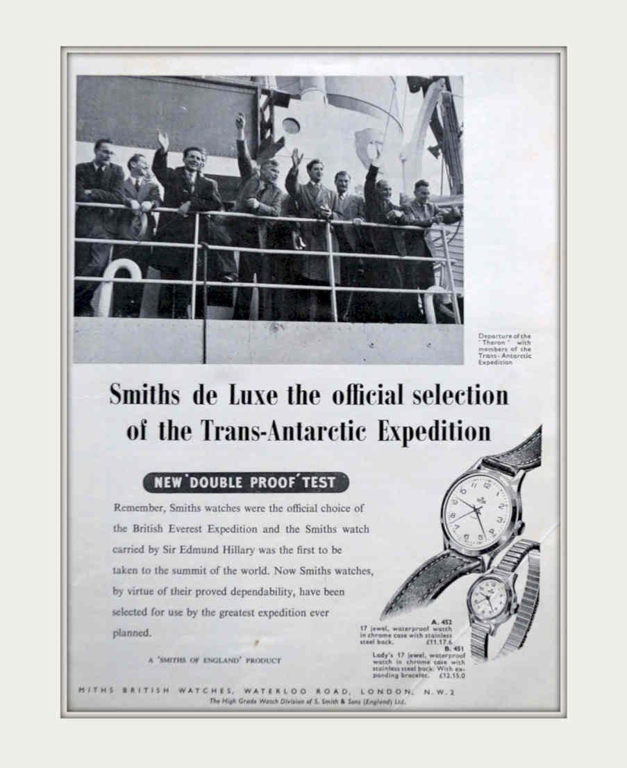 Smiths Watches Expedition Vintage Retro Advert Poster A4 Photo Print