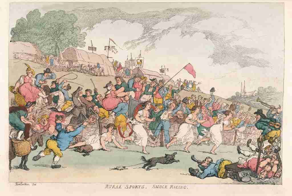 Smock Racing 1811 Cartoon Joke 001 Vintage A4 Photo Print
