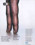 Smoking Penis Health Vintage Retro Advert Poster A4 Photo Print