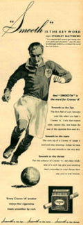 Smooth Craven Soccer 1950s Vintage Retro Advert Poster