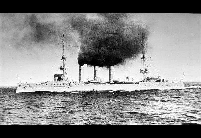 Sms Emden 1909 Light Cruiser Warship German Empire A4 Photo Print