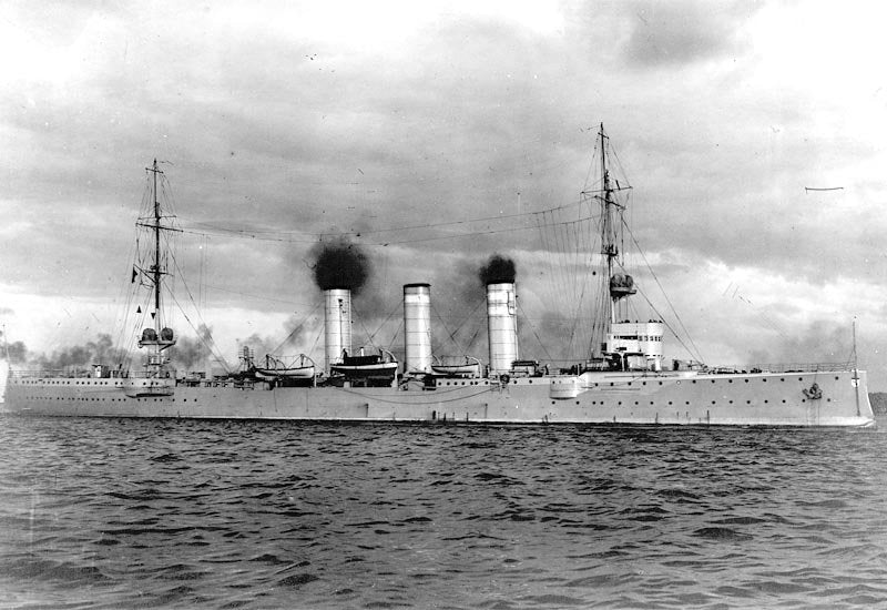 Sms Mainz Light Cruiser Warship German Empire A4 Photo Print