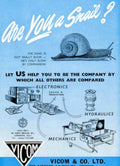 Snail Electronics Hydraulics Vintage Retro Advert Poster A4 Photo Print