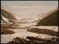 Snebrae at Advent Bay Spitzbergen Vintage A4 Photo Print