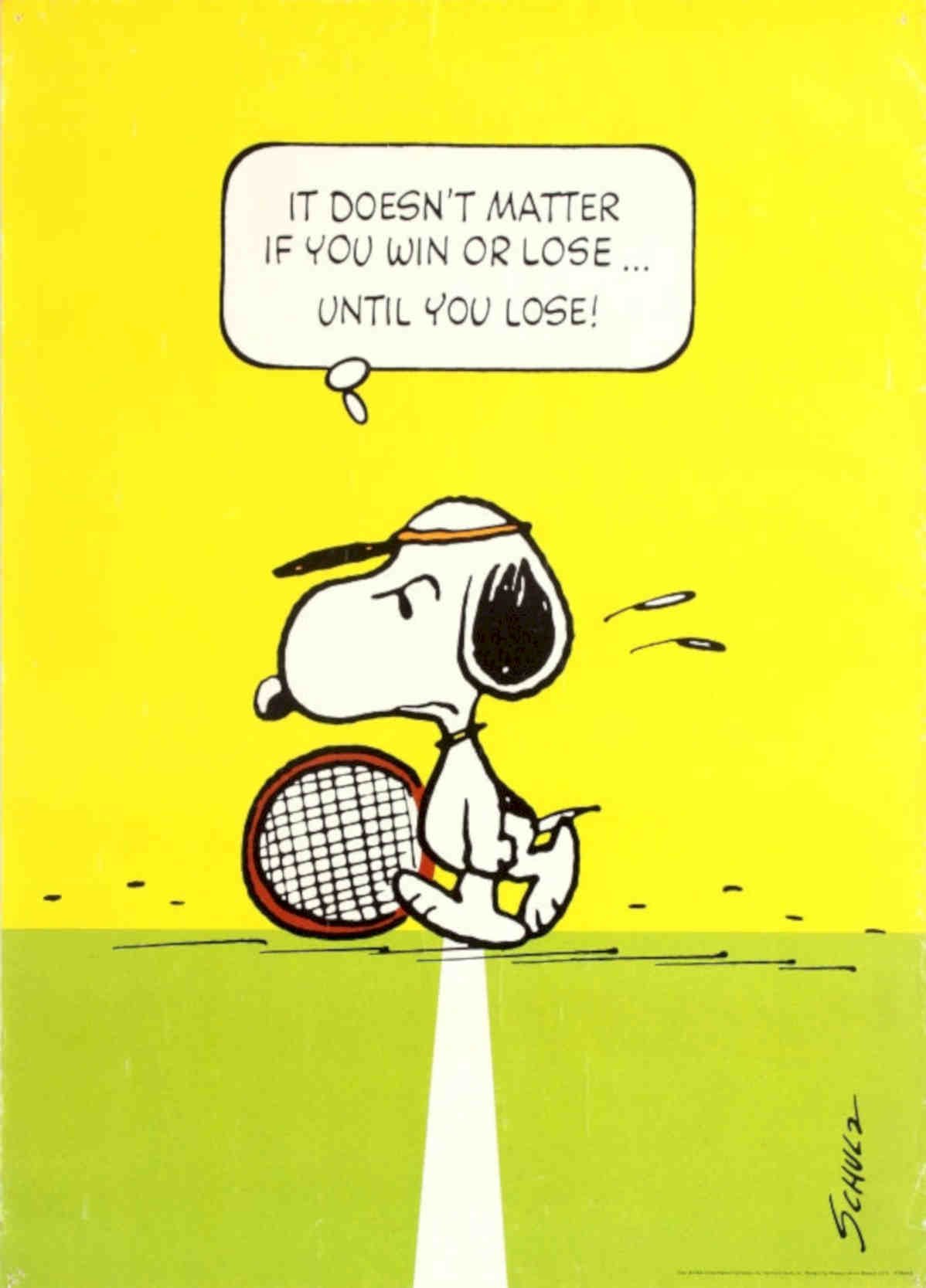 Snoopy Tennis Court 1 Vintage Retro Advert Poster A4 Photo Print