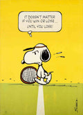 Snoopy Tennis Court 5 Vintage Retro Advert Poster A4 Photo Print