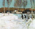 Snow Shovels New England Hassam Impressionism American A4 Photo Print