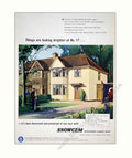 Snowcem House Paint Vintage Retro Advert Poster A4 Photo Print