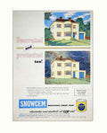 Snowcem Paint House 1 Vintage Retro Advert Poster A4 Photo Print
