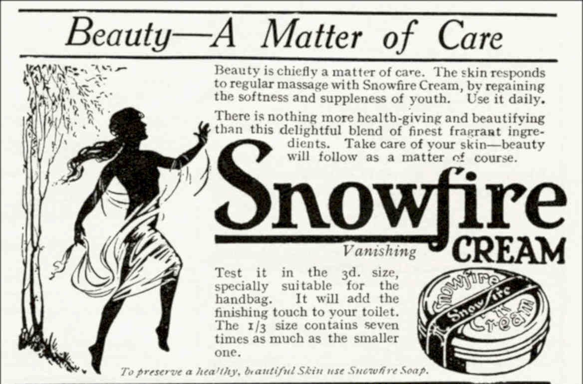 Snowfire Cream Vintage Vintage Retro Advert Poster A4 Photo Print