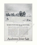 Snowy Cottage Liver Vintage Retro Advert Poster A4 Photo Print