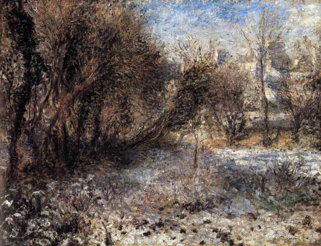 Snowy Landscape Renoir A4 Photo Print