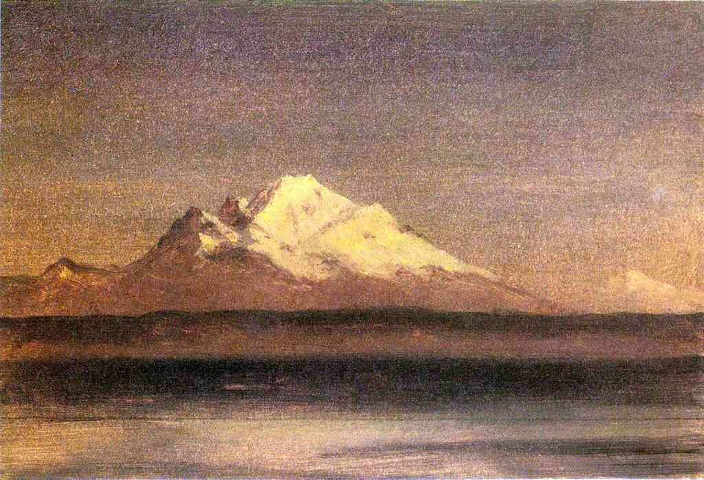 Snowy Mountains In The Pacific Northwest 2 Bierstadt A4 Photo Print