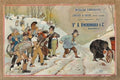 Snowy Pig Lambourgeoise Vintage Retro Advert Poster