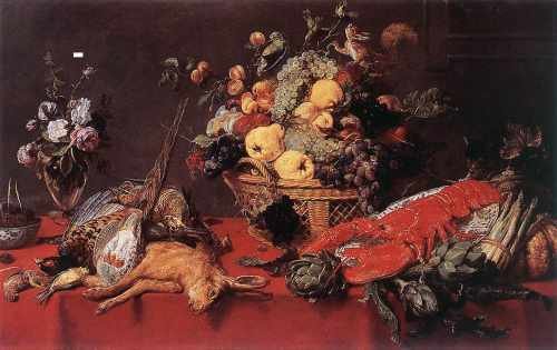 Snyders Frans Still Life With A Basket Of Fruit A4 Photo Print