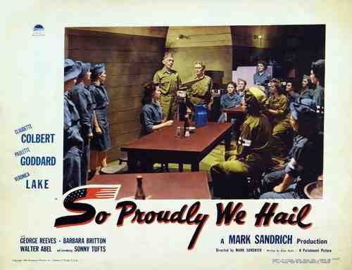  So Proudly We Hail 02 film star poster A4 Photo Print