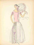Soeurs David Gazette du Bon Ton 1921 Summer Gown 3 A4 Photo Print