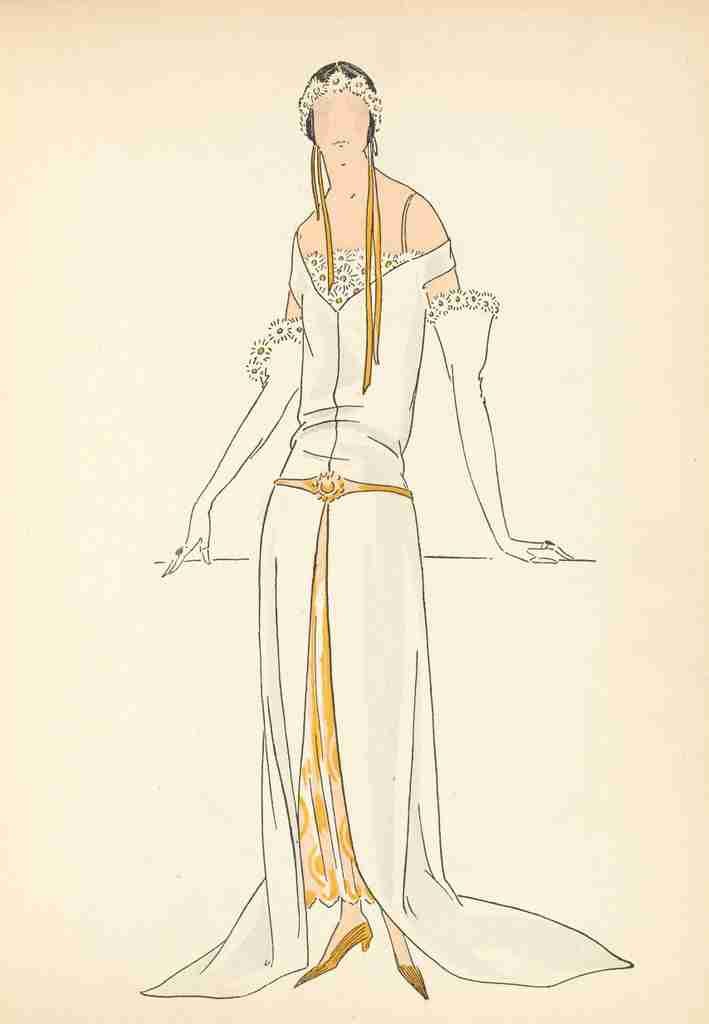 Soeurs David Gazette du Bon Ton 1921 Summer Gown 4 A4 Photo Print