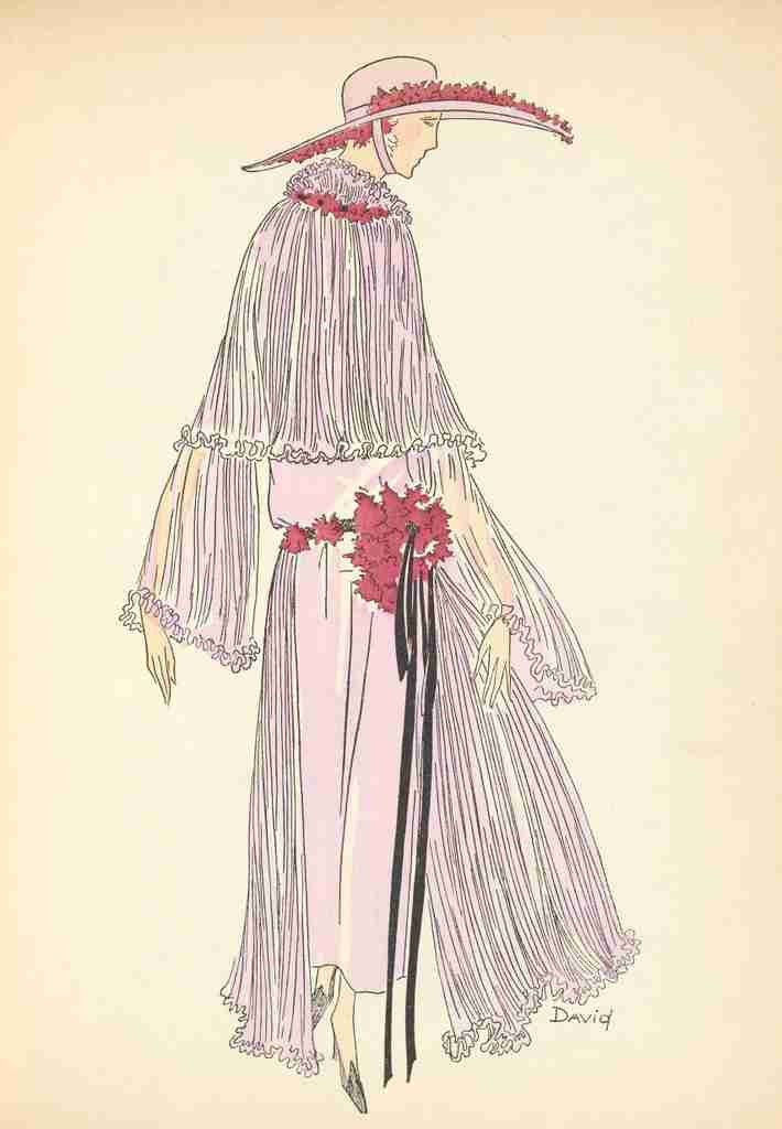 Soeurs David Gazette du Bon Ton 1921 Summer Gown 6 A4 Photo Print