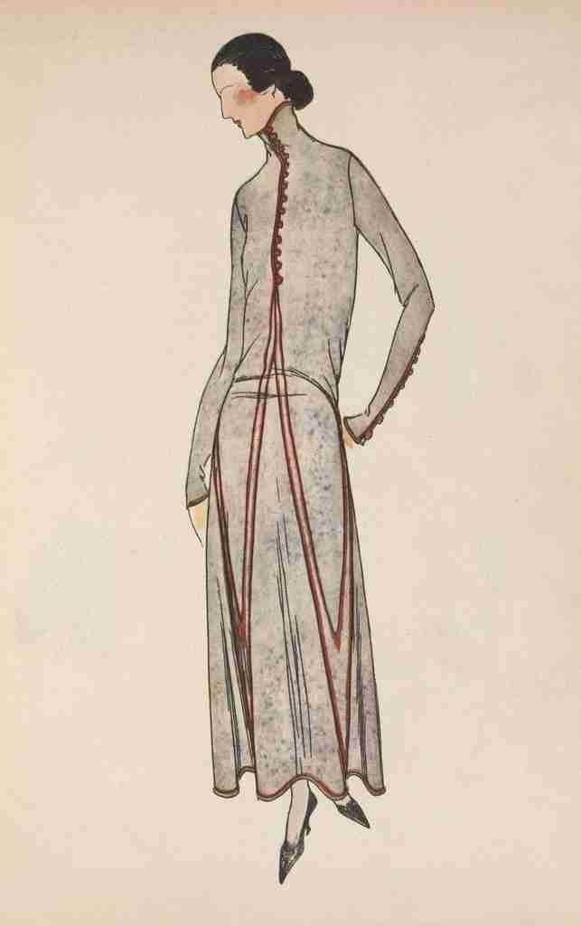 Soeurs David Gazette du Bon Ton 1922 Gown 1 A4 Photo Print
