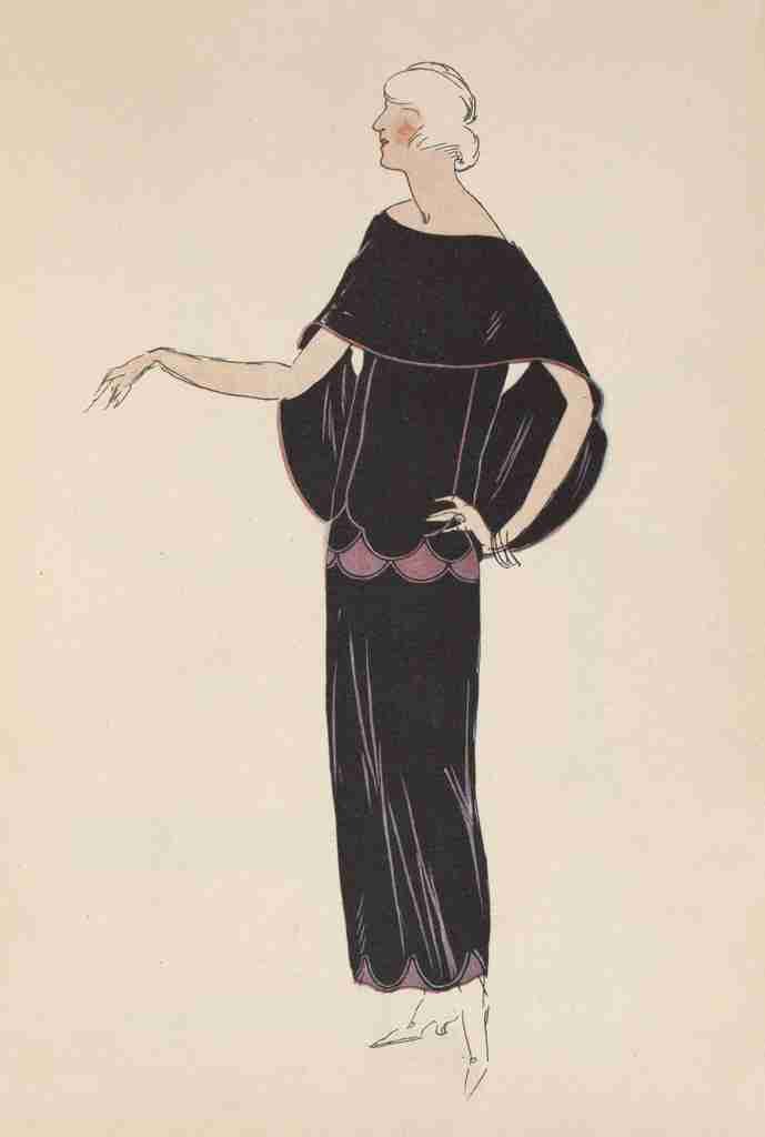 Soeurs David Gazette du Bon Ton 1922 Gown 2 A4 Photo Print