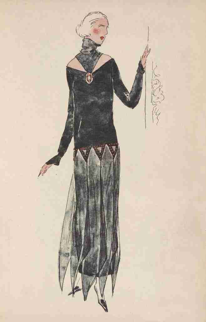 Soeurs David Gazette du Bon Ton 1922 Gown 4 A4 Photo Print