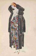 Soeurs David Gazette du Bon Ton 1922 Loutre et Broche et Lame A4 Photo Print