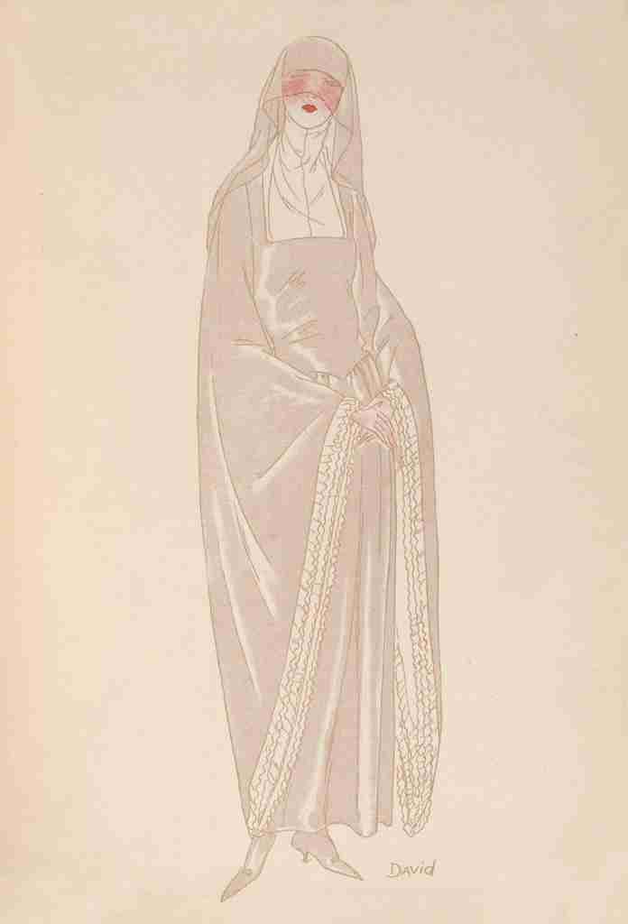 Soeurs David Gazette du Bon Ton 1922 Soeur Benedictine A4 Photo Print