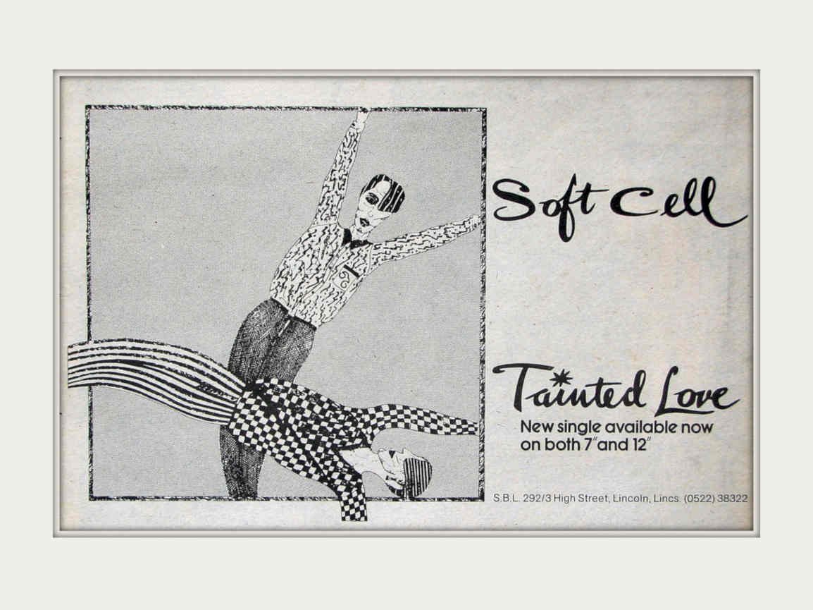 Soft Cell Tainted Vintage Retro Advert Poster A4 Photo Print