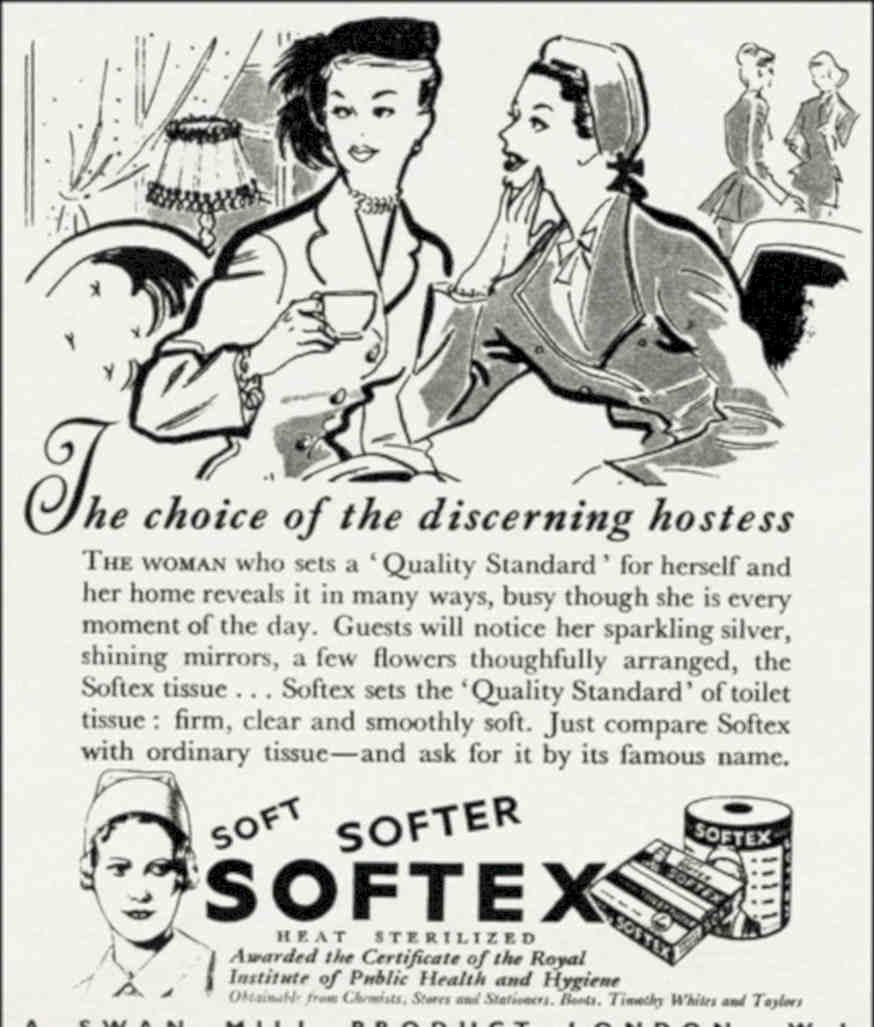 Softer Softex Tissue Vintage Retro Advert Poster A4 Photo Print