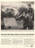 Solar Battery Family 1950s Vintage Retro Advert Poster