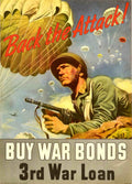 Soldier Attack War Vintage Retro Advert Poster A4 Photo Print