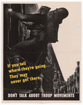 Soldier Stretcher Movement American World War II Advert Poster