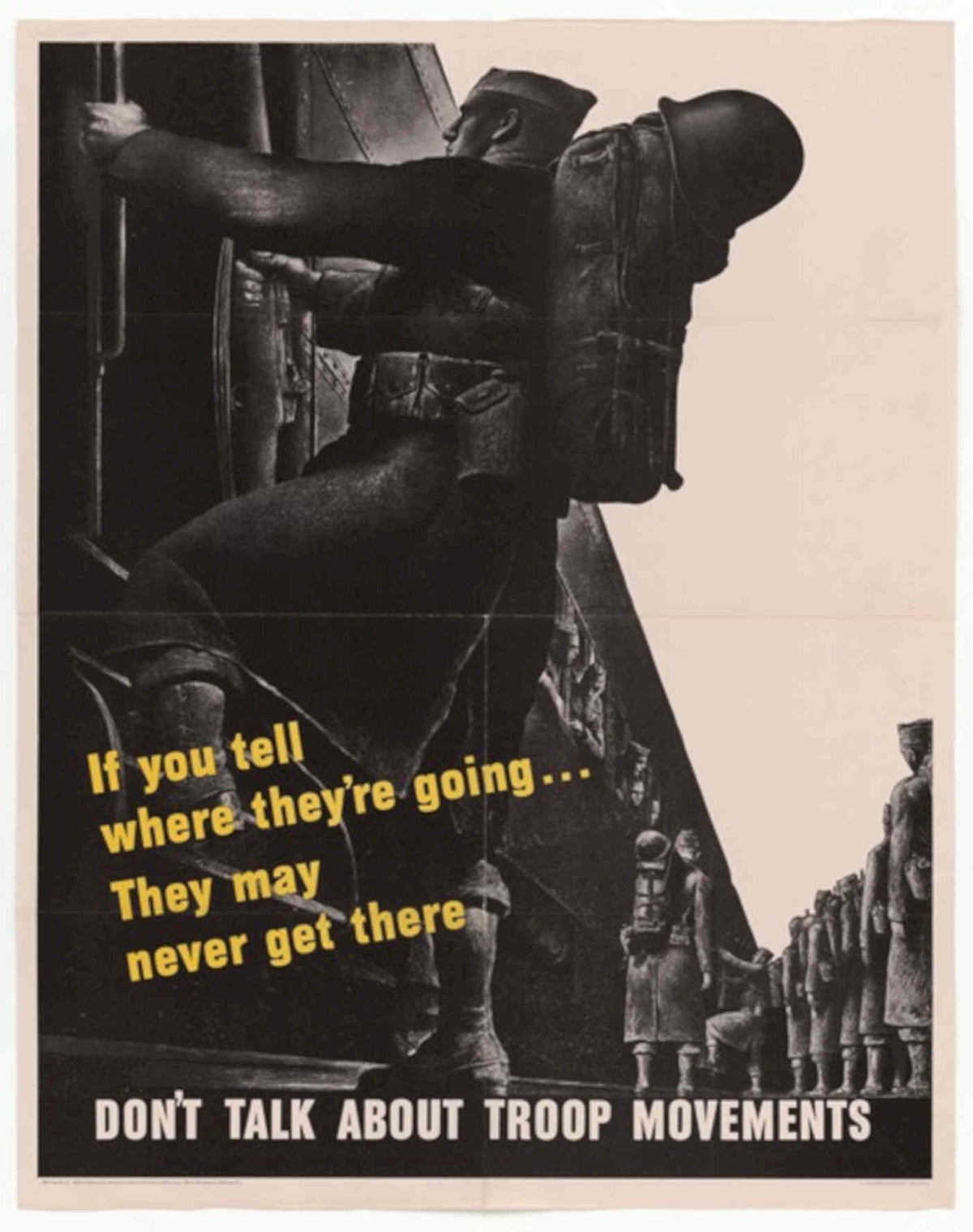Soldier Stretcher Movement American World War II Advert Poster