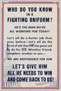Soldier Uniform Capitol American World War II Advert Poster