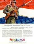 Soldier Vehicle Cityscape 1940s Vintage Retro Advert Poster