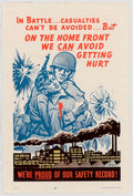 Soldier Woman Battle American World War II Advert Poster
