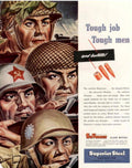 Soldiers Bullets Suveneer 1940s Vintage Retro Advert Poster