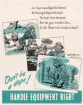 Soldiers Equipment Joe American World War II Advert Poster