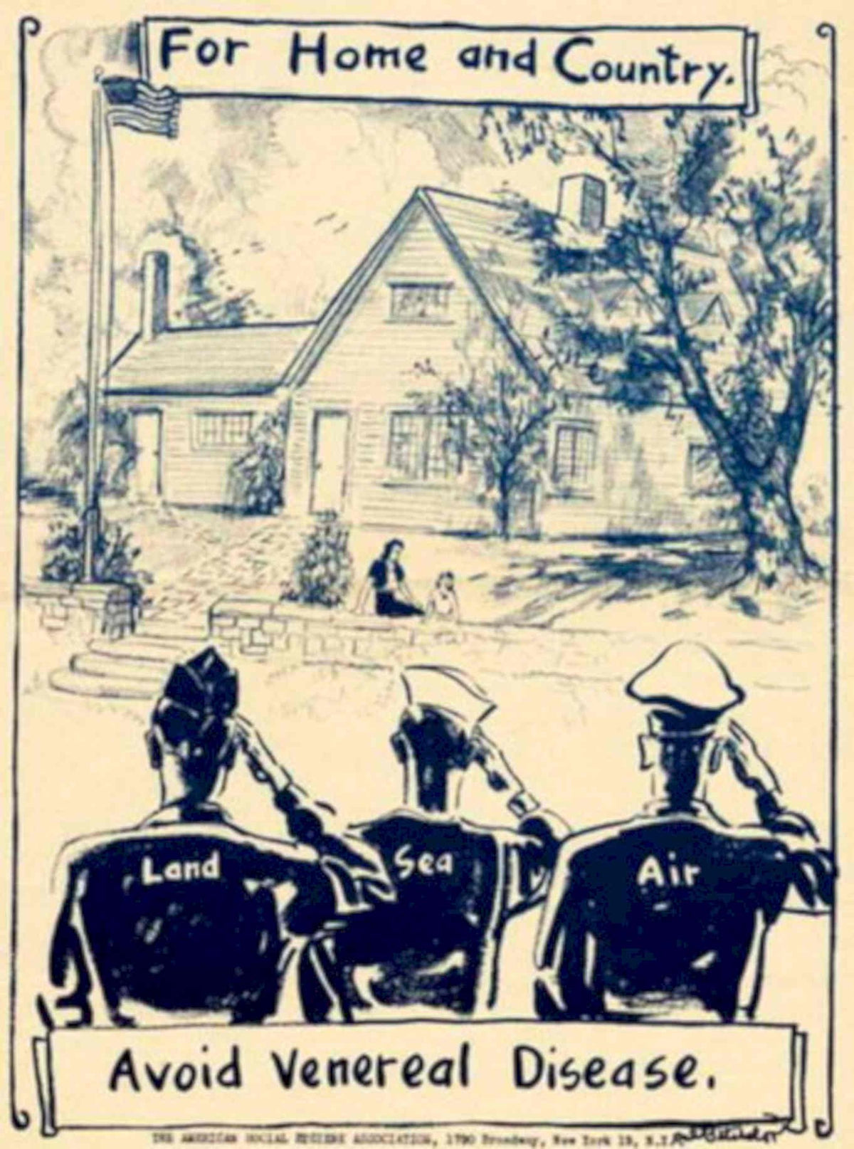 Soldiers Home Flag 1940s Vintage Retro Advert Poster
