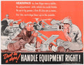 Soldiers Machine Gun American World War II Advert Poster