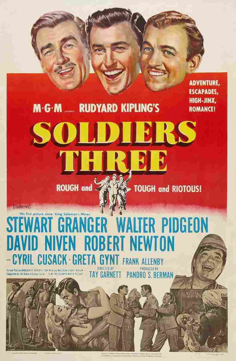 Soldiers Three 1951 01  film star poster A4 Photo Print