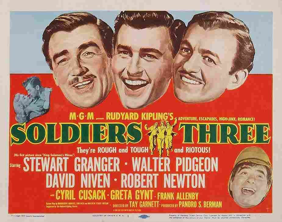 Soldiers Three 1951 04  film star poster A4 Photo Print