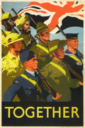 Soldiers Union Jack 1940s Vintage Retro Advert Poster