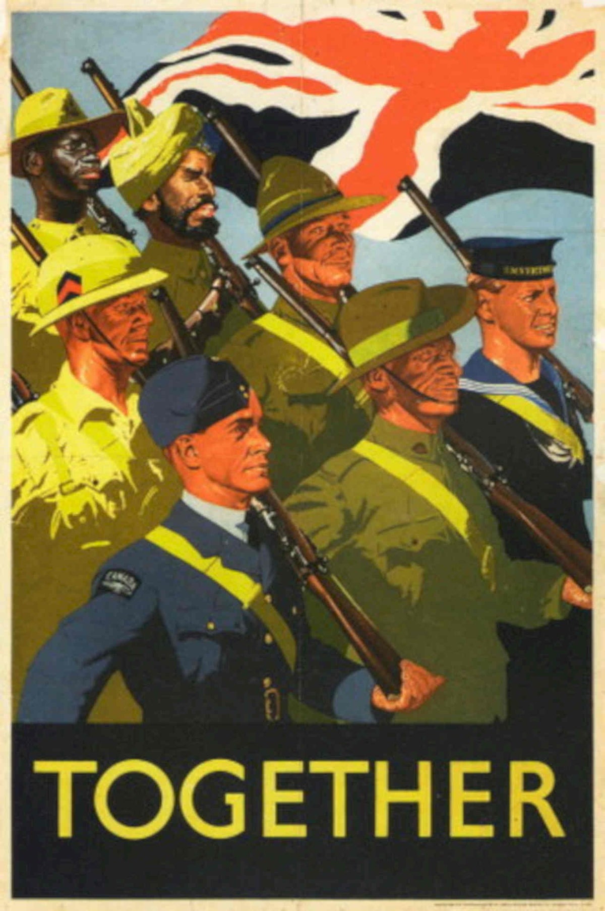 Soldiers Union Jack 1940s Vintage Retro Advert Poster