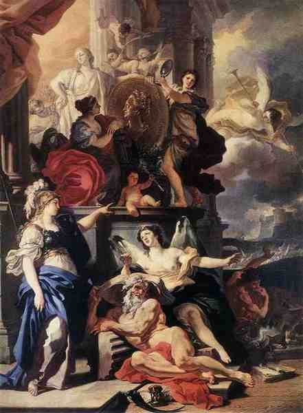 Solimena Francesco Allegory Of Reign A4 Photo Print